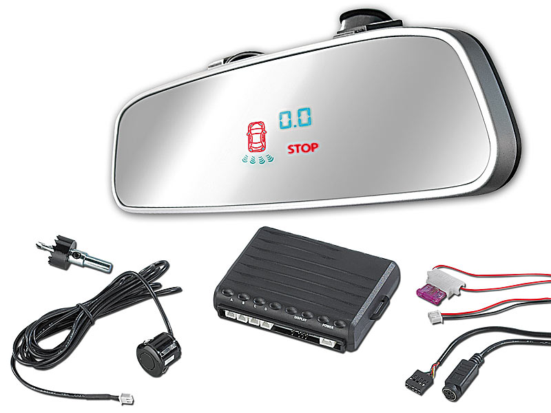; Solar-Rückfahrkameras mit Monitor, Head-up-Displays (HUD)Funk-Rückfahr-Kameras in Nummernschild-Halterung 