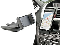 Lescars Kfz-Smartphone-Halterung für CD-Slot, mit Kugelgelenk; KFZ iPhone-, Smartphone- & Handy-Halterungen fürs Armaturenbrett KFZ iPhone-, Smartphone- & Handy-Halterungen fürs Armaturenbrett KFZ iPhone-, Smartphone- & Handy-Halterungen fürs Armaturenbrett KFZ iPhone-, Smartphone- & Handy-Halterungen fürs Armaturenbrett