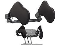 Lescars Universal Kfz-Kopfstütze mit Mikrofaser-Bezug, individuell einstellbar; Beheizbare KFZ-Sitzauflagen Beheizbare KFZ-Sitzauflagen Beheizbare KFZ-Sitzauflagen 