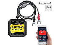 Lescars Kfz-Batterietester und -Wächter für 12 Volt, mit Bluetooth & App, IP65