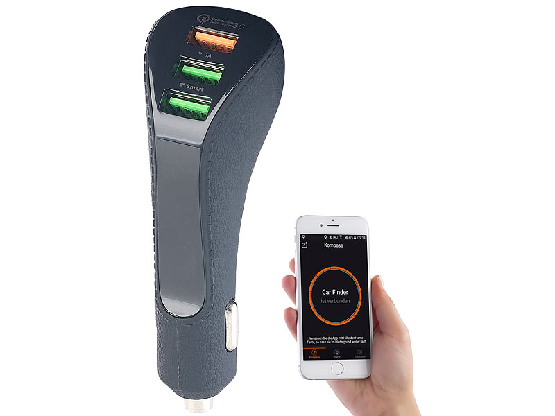 ; Mini-Schlüsselfinder mit App & GPS-Ortung, für Haus-Automation 