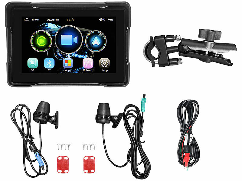 ; Motorrad-Display, CarPlay und Android Auto, wasserdicht Motorrad-Display, CarPlay und Android Auto, wasserdicht Motorrad-Display, CarPlay und Android Auto, wasserdicht 