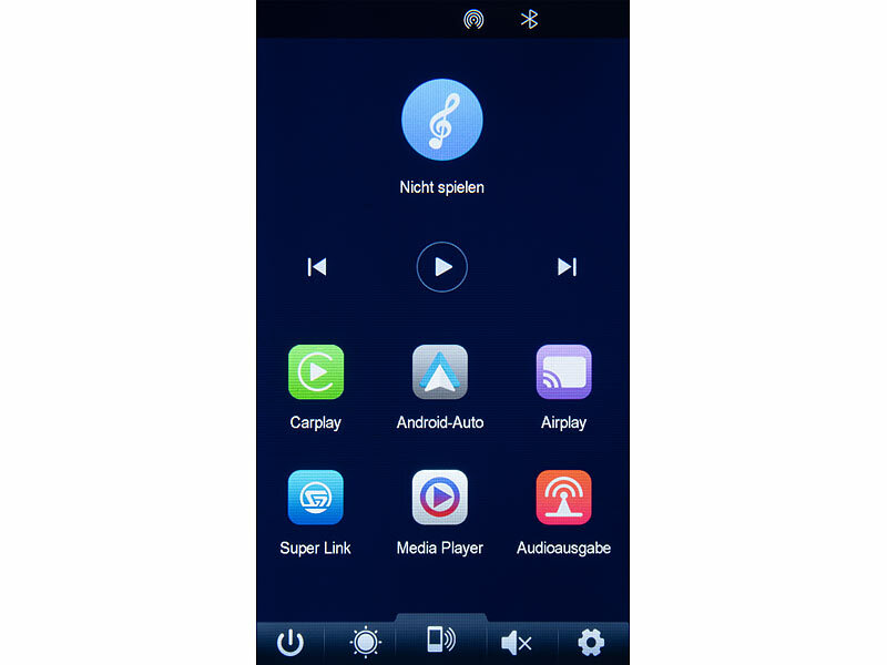 ; IPS-HD-Touchscreen für Apple CarPlay und Android Auto IPS-HD-Touchscreen für Apple CarPlay und Android Auto 