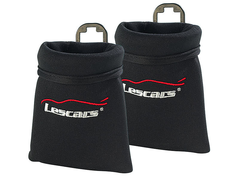 Lescars 2er-Set Neopren-Smart-Pockets Die praktischen Taschen im Auto