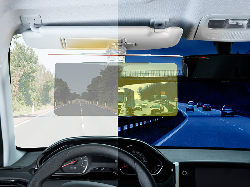 Universal Auto KFZ Sonnenblende Blendschutz Nachtsicht Clear Vision HD Car  Visor