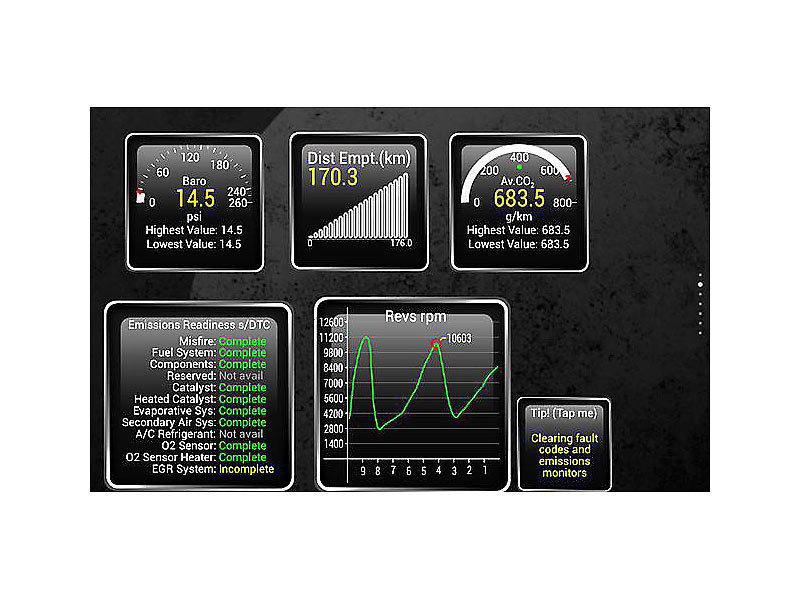 Lescars HUD: Head-up-Display mit aufklappbarer Projektionsfläche, OBD2-Anschluss  (HUD Display)