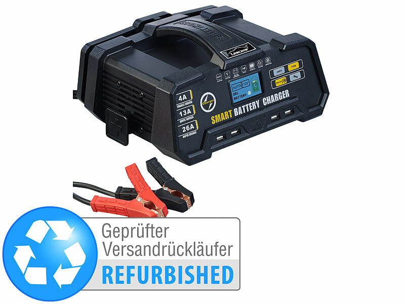 Ladegerät für Batterie 6 - 12 Volt von Energysafe (bis 14Ah) von