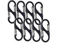 Lescars 8er-Set Karabiner-S-Haken