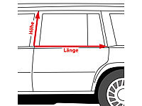 Lescars Autofenster Sonnenschutz: 2er-Set Universal-Überzieh-Sonnenschutze für  Auto-Seitenscheiben (Sonnenschutz Überzug Auto)