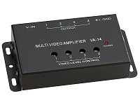 Lescars 4-Port Videoverteiler mit Verstärker