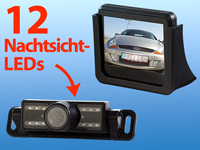 Lescars Kfz-Rückfahr-Videosystem mit Kamera & 2,5" TFT (refurbished)
