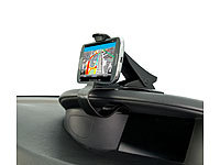 Lescars Universelle Smartphone-Clip-Halterung fürs Armaturenbrett, bis 9 cm