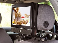 Lescars Universal-Kopfstützen-Halterung für Monitor & DVD-Player