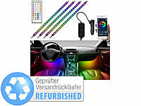 Lescars 4er-Set Kfz-LED-RGB-Streifen Versandrückläufer