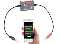 Lescars Kfz-Batterie-Wächter mit Bluetooth und App, für 12-Volt-Batterien; OBD2-Diagnosegeräte OBD2-Diagnosegeräte OBD2-Diagnosegeräte 