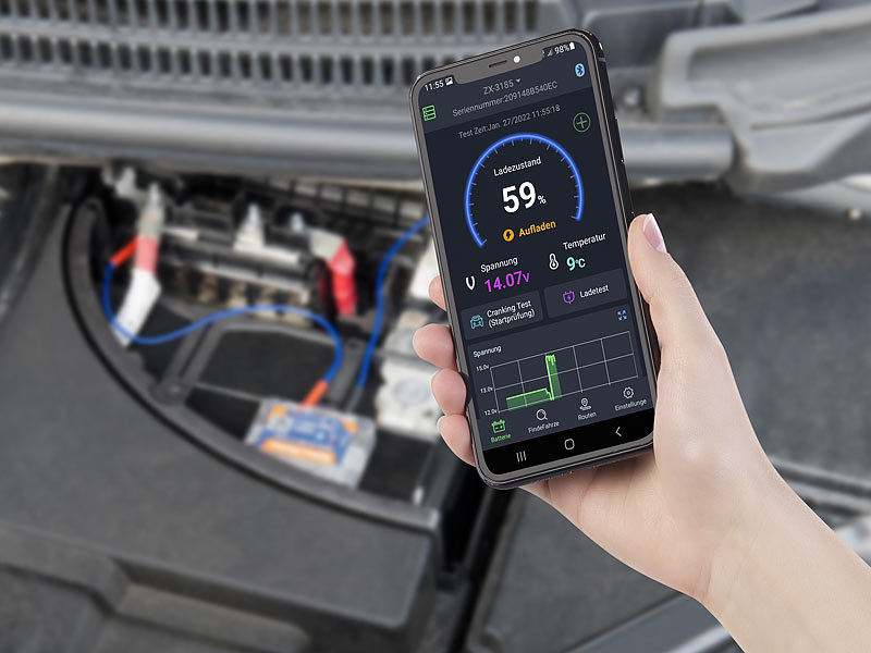 Lescars Ladegerät 12V: Kfz-Batterieladegerät mit 8 Batterielade- &  Pflegestufen, 5 A, 12 Volt (Ladegerät Auto)