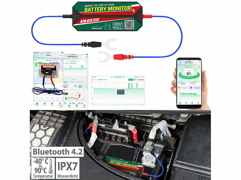 Kfz Batterie Tester Spannungsanzeige Voltmeter Zigarettenanzünder