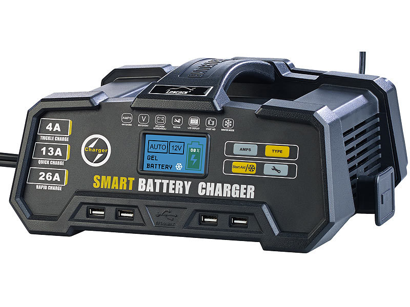 Vollautomatische Auto Batterie Ladegerät 12v 24v Smart Schnelle